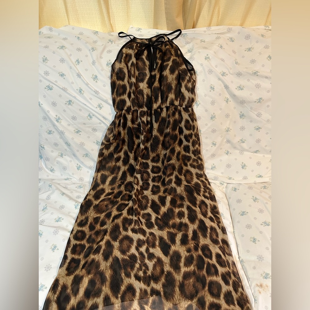 Cheetah Beach Cover Up